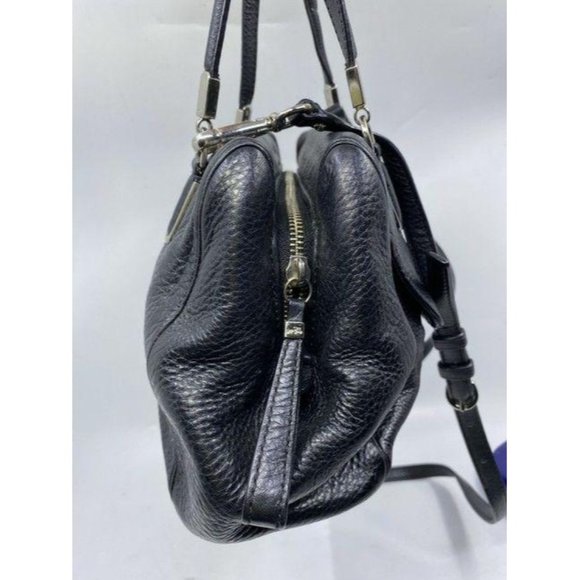 coach large black leather cross body bag - Picture 4 of 10